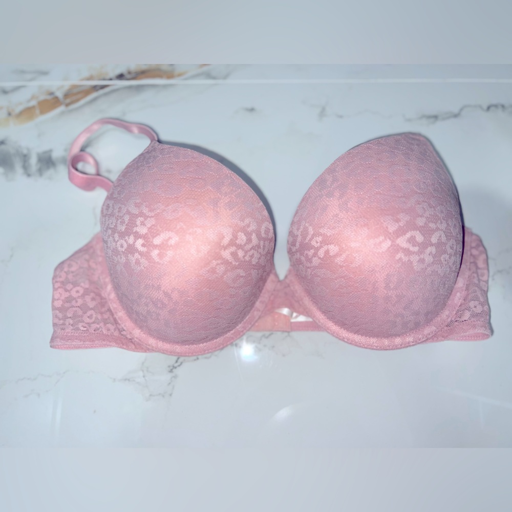 Padded pink bra
